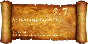 Vizkelety Teréz névjegykártya