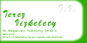 terez vizkelety business card